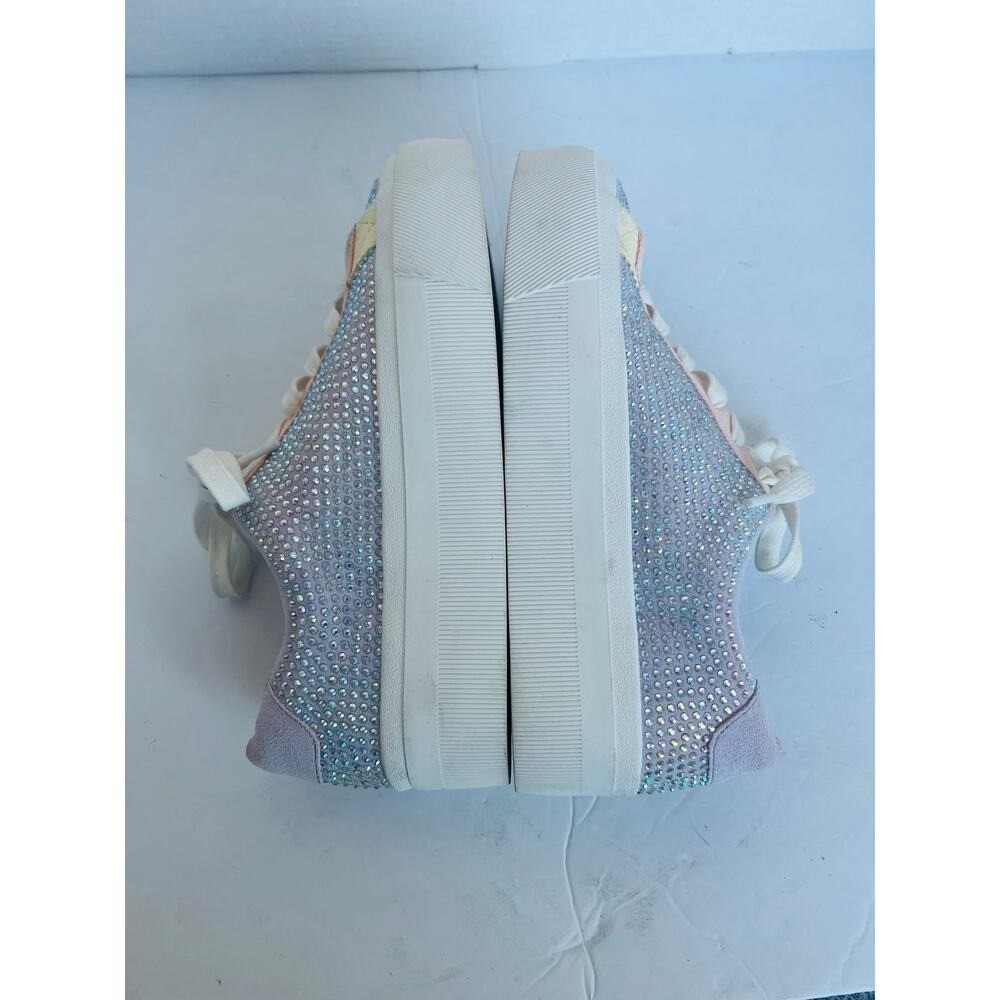 NWT Copper Key  Rosa Rhinestone Colorblock Platform Lace Up Low Top Sneakers 7 M - Picture 9 of 13